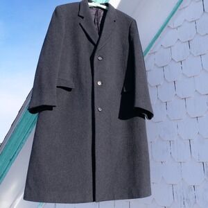 Handsome‎ vintage Maitland of England cashmere blend longline overcoat